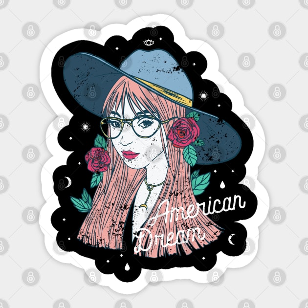 American Dream Sticker by TEENIE DESIGN